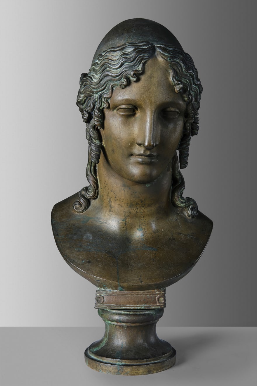 Helen of Troy, female bust, After 1811, Italy.