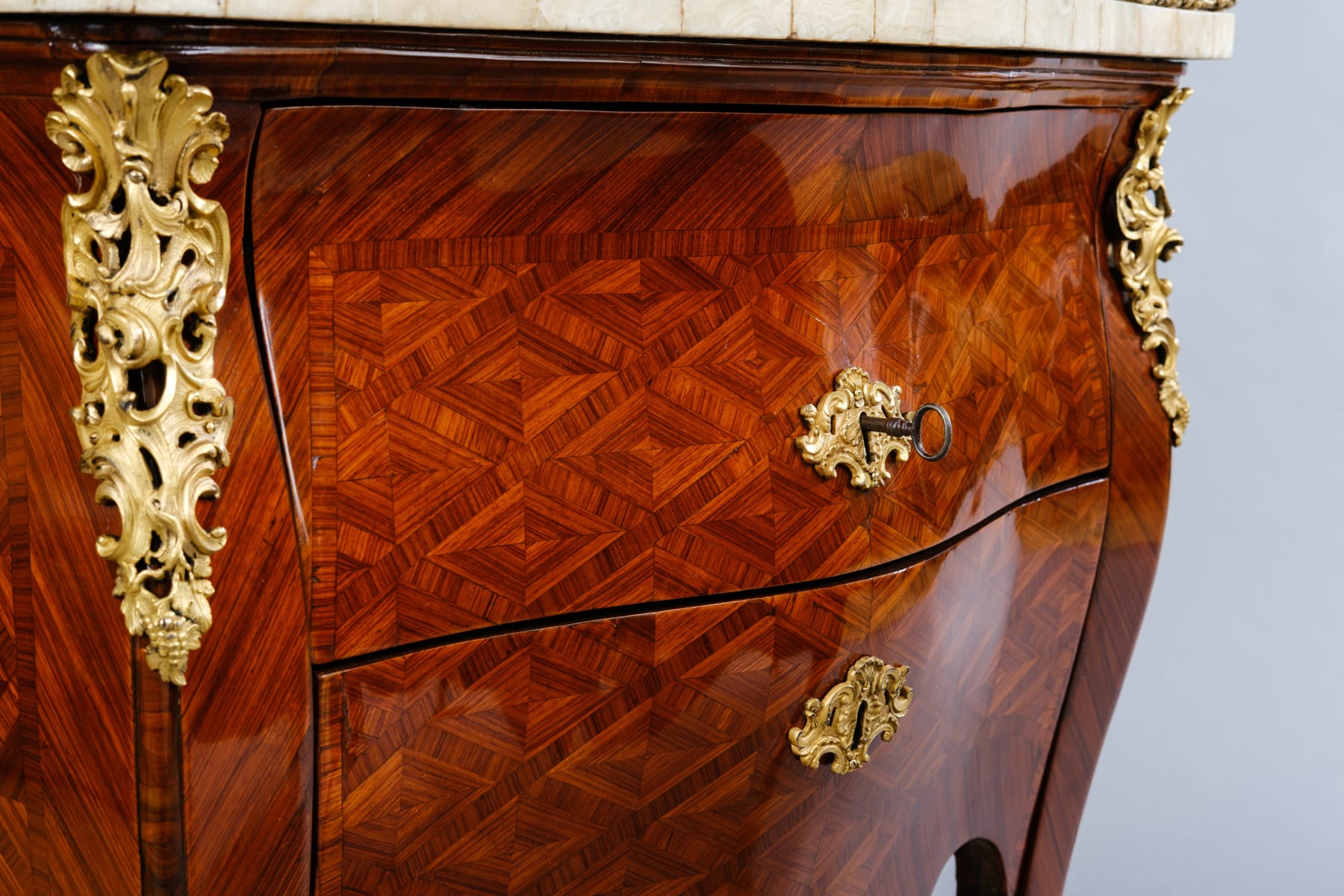 PAIR OF TWO-DRAWER COMMODES, Rome, 18th Century