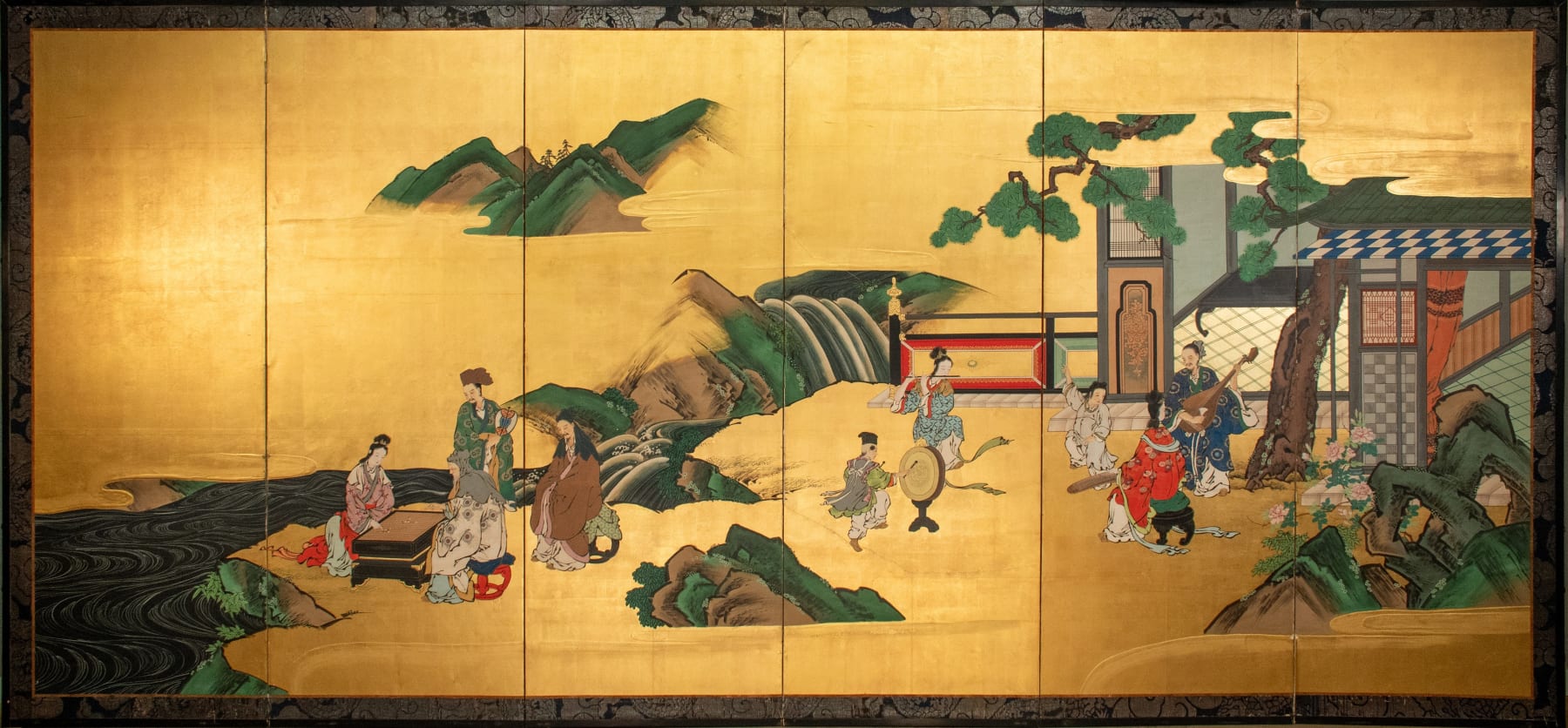 SIX-PANEL SCREEN, Japan, Meiji period (1868-1912)
