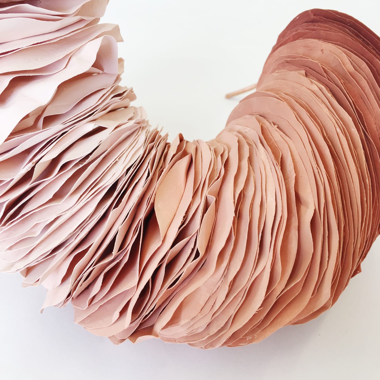 Blush paper sculpture, 2016