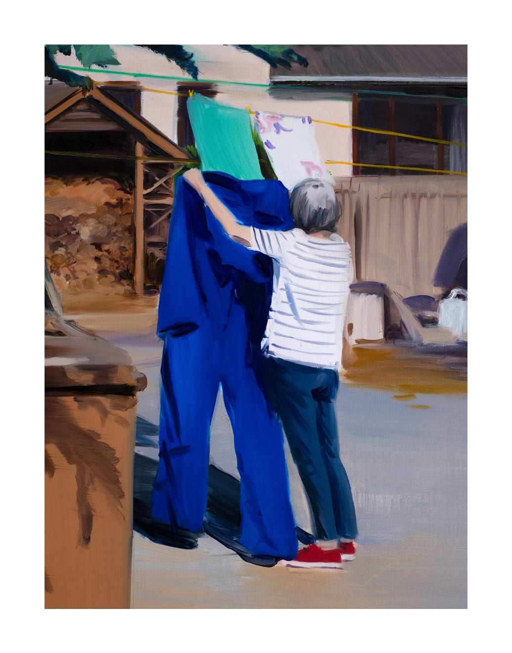 Caroline Walker, Hanging Out His Overalls, Early Afternoon, May, 2020