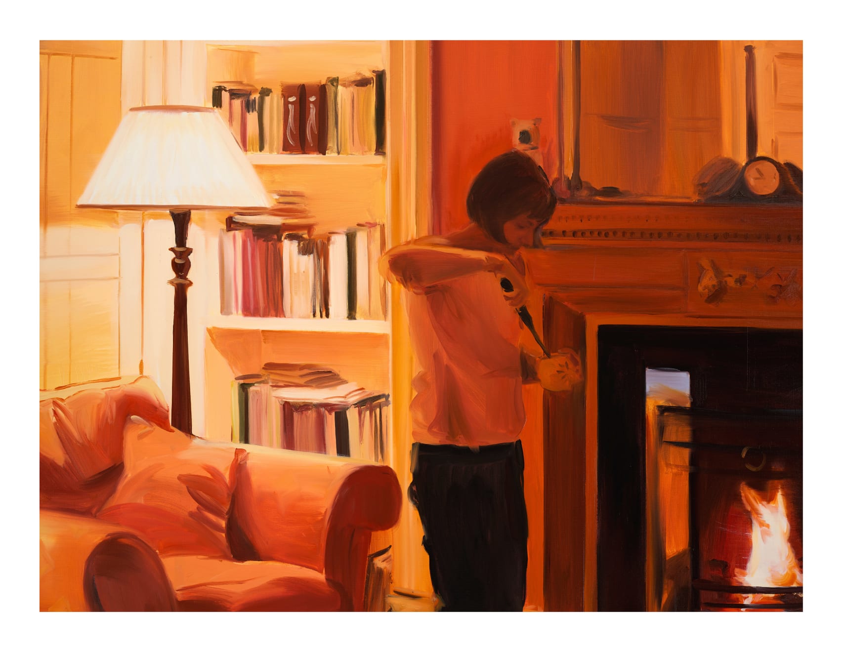 Caroline Walker, Lighting Candles, Evening, March, 2019