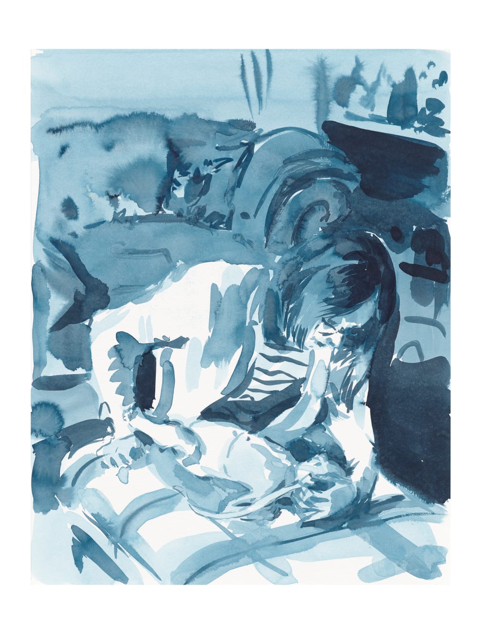 Caroline Walker, Sarah Measuring Laurie's Head, 2024