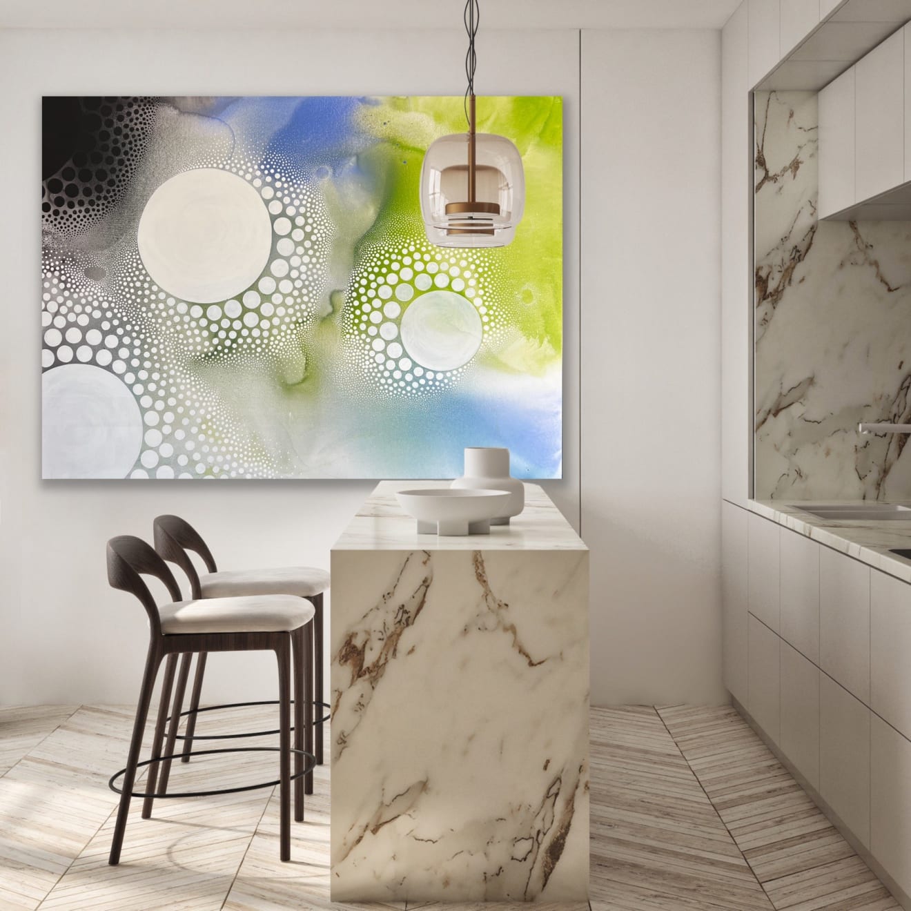 Catherine Detraves, Blue Cluster, 2022