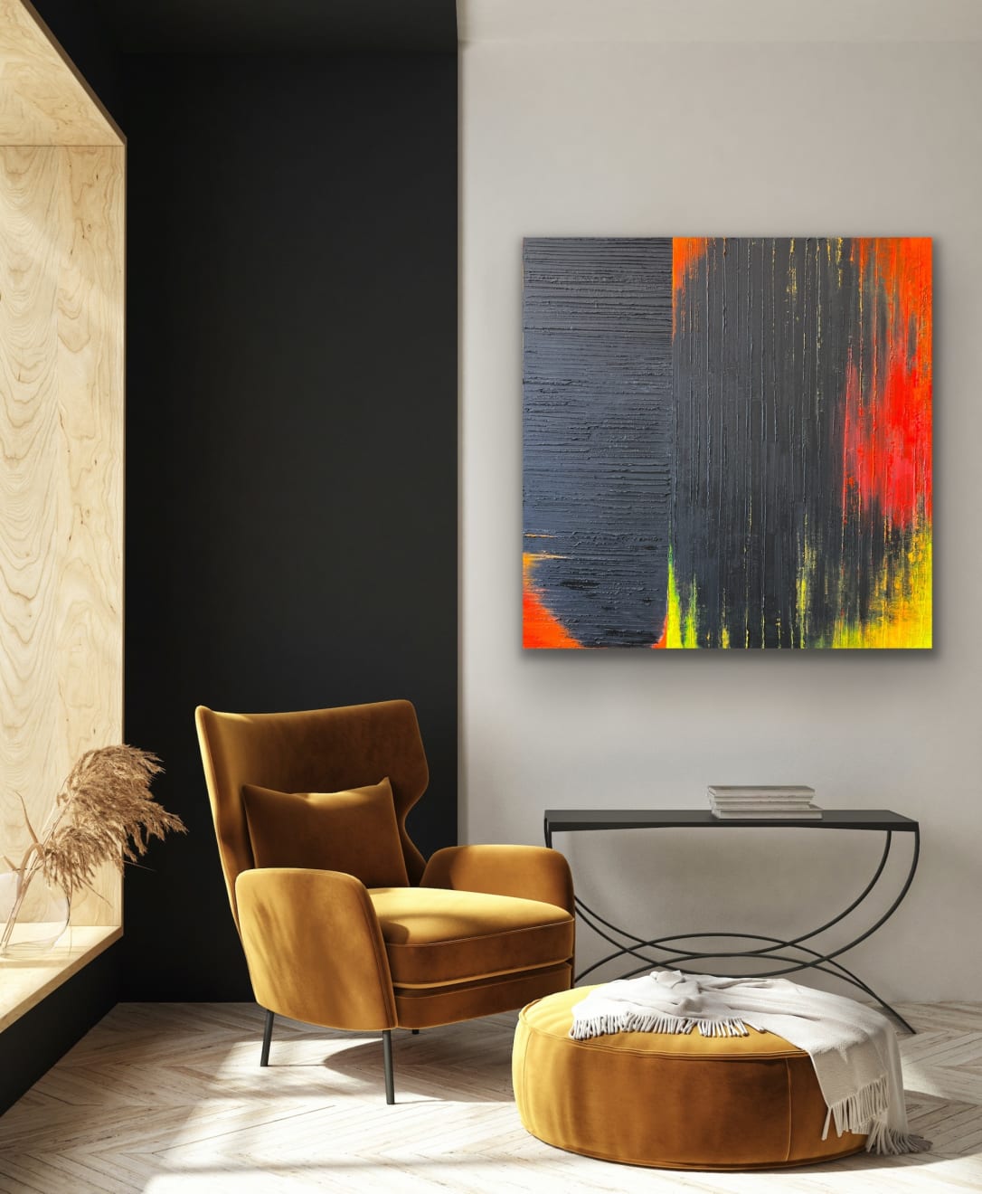 Catherine Detraves, Canvas On Fire, 2022