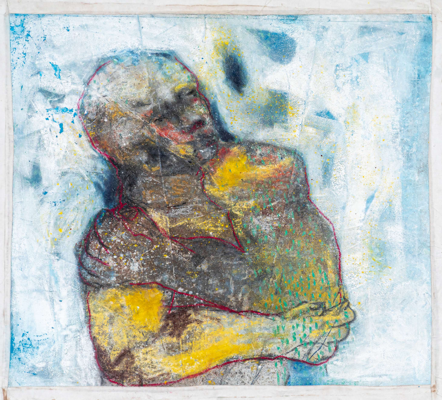 Sadikou Oukpedjo, Untitled #12, série Combat de coqs - diptyque, 2020