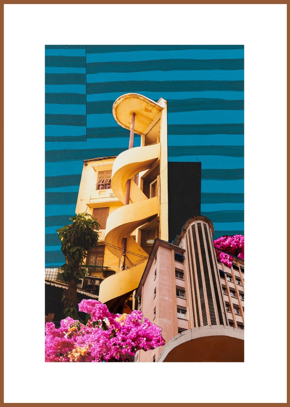 Vincent Michéa, Composition, Etude pour une peinture, Building Maginot, 2022