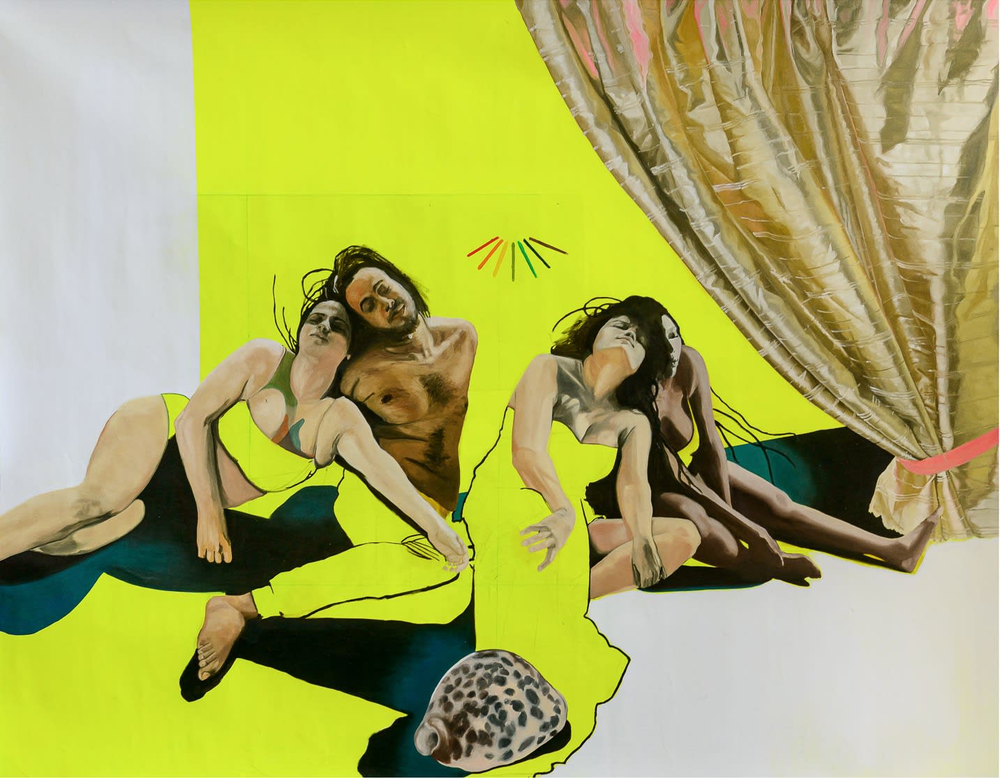 Dalila Dalléas Bouzar, Femmes d’Alger d’après Delacroix, 2022