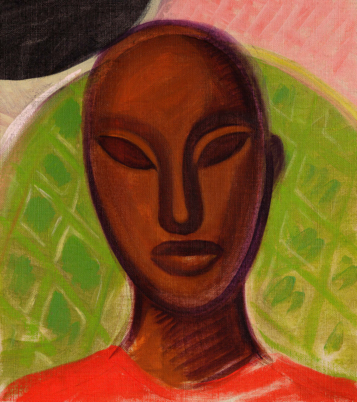 Rachel Marsil, Sans titre,(Les parapluies, le damier), 2025