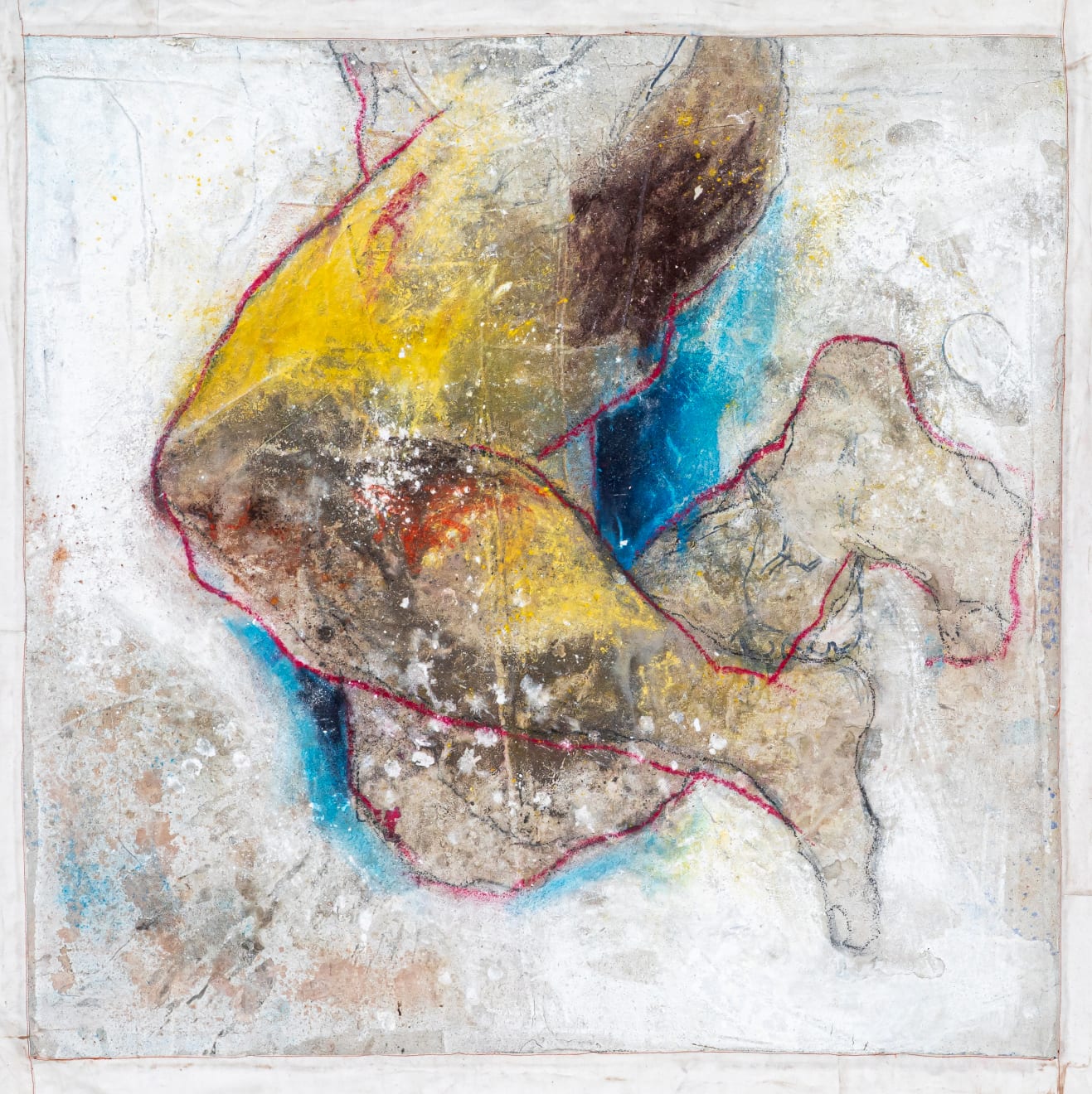 Sadikou Oukpedjo, Untitled #12, série Combat de coqs - diptyque, 2020