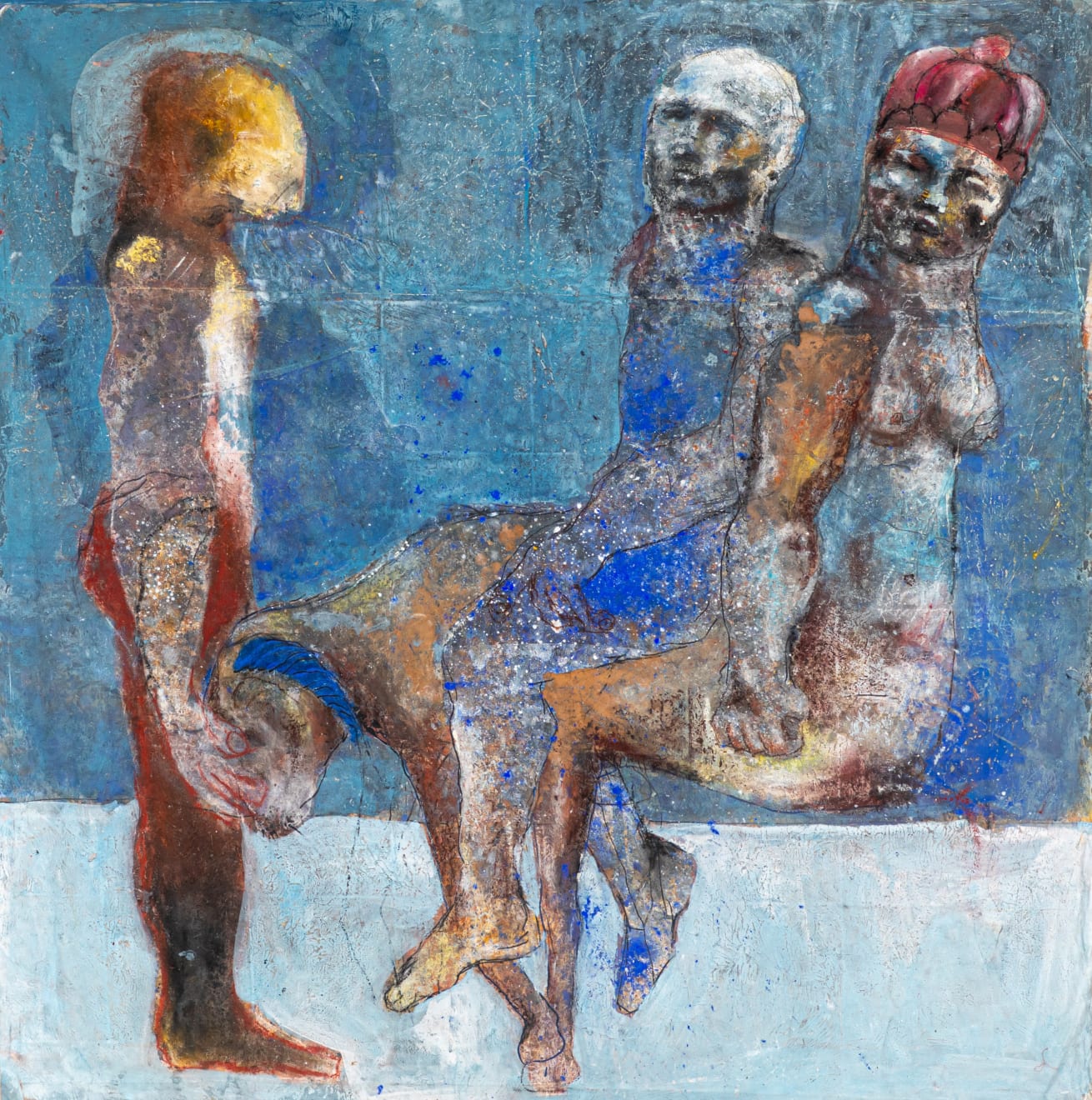 Sadikou Oukpedjo, Combat de coqs #1 , 2020