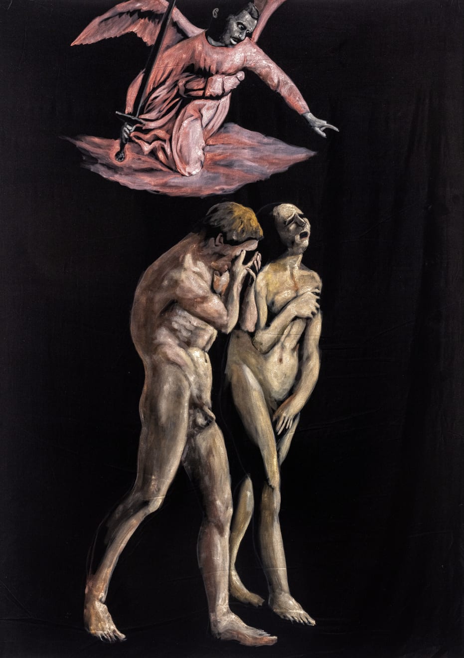 Roméo Mivekannin, D’après Adam et Eve chassés de l’Eden, Masaccio (1424-1425), 2024