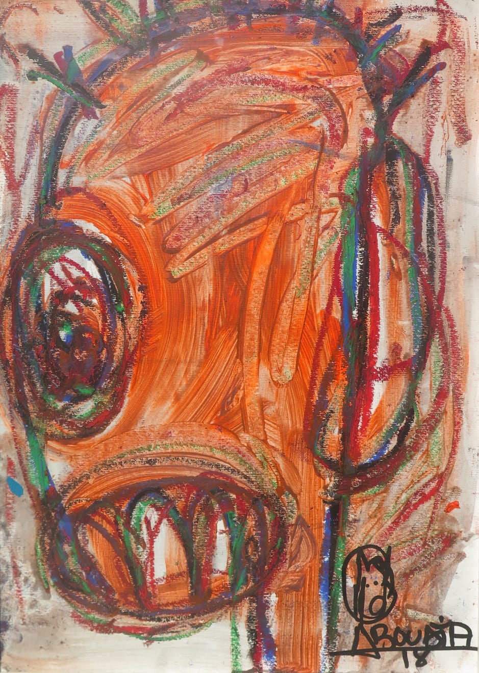 Aboudia, Môgô Abidjan #12, 2019