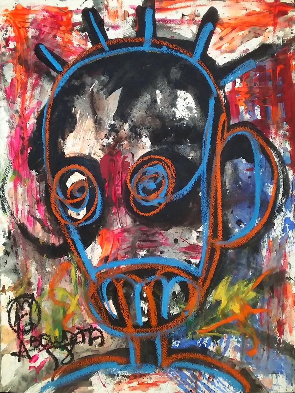 Aboudia, Môgô Dakar #1, 2019