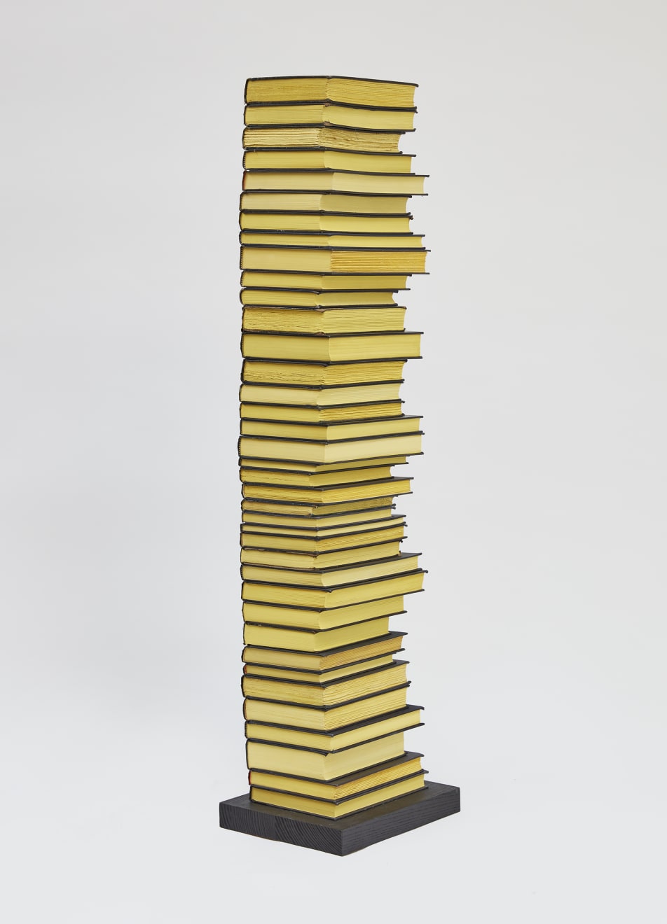 Jared Bark, Black/Yellow Book Stack, 2018