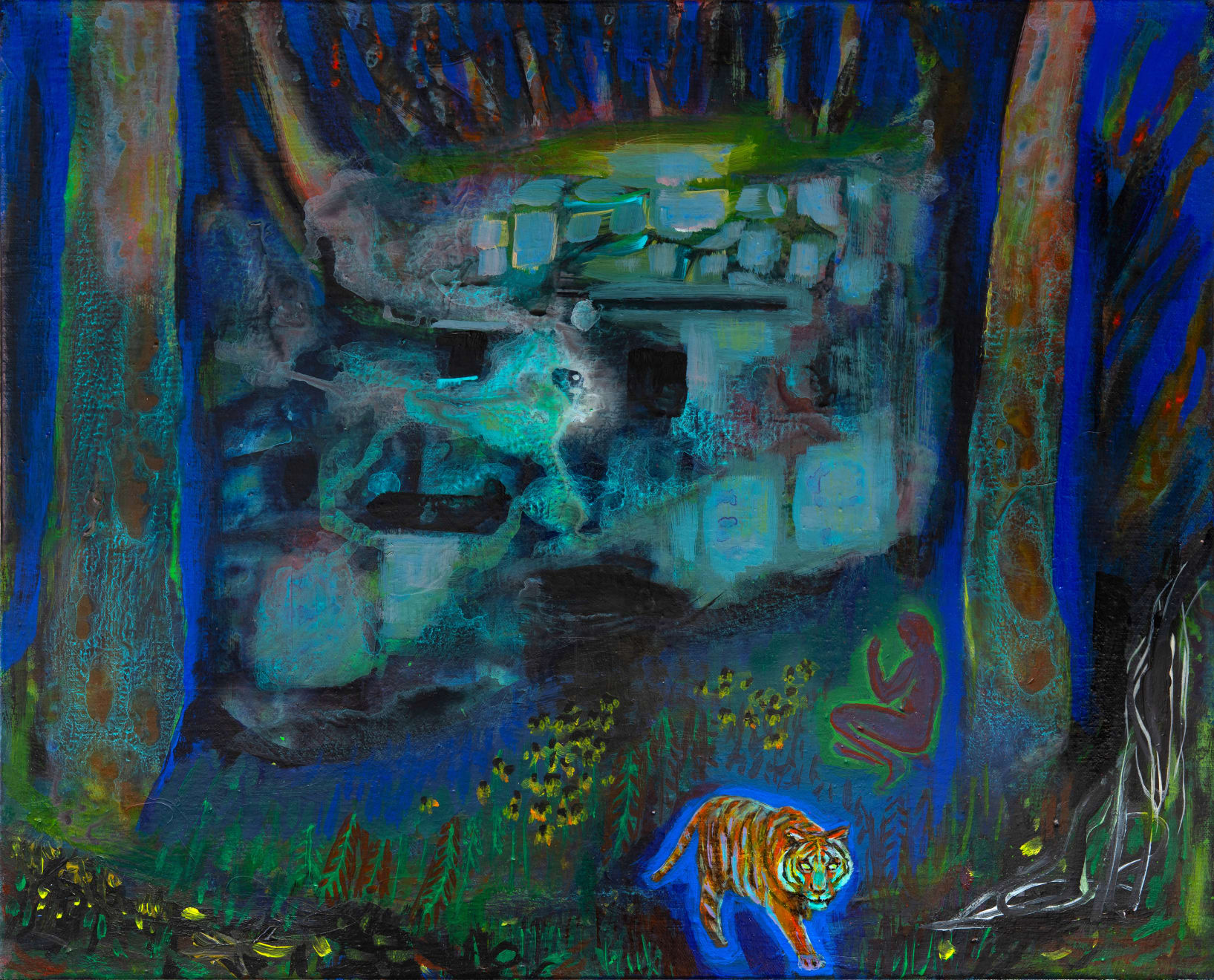 Jennifer Coates, Tiger, Bather, and Bunker, 2024