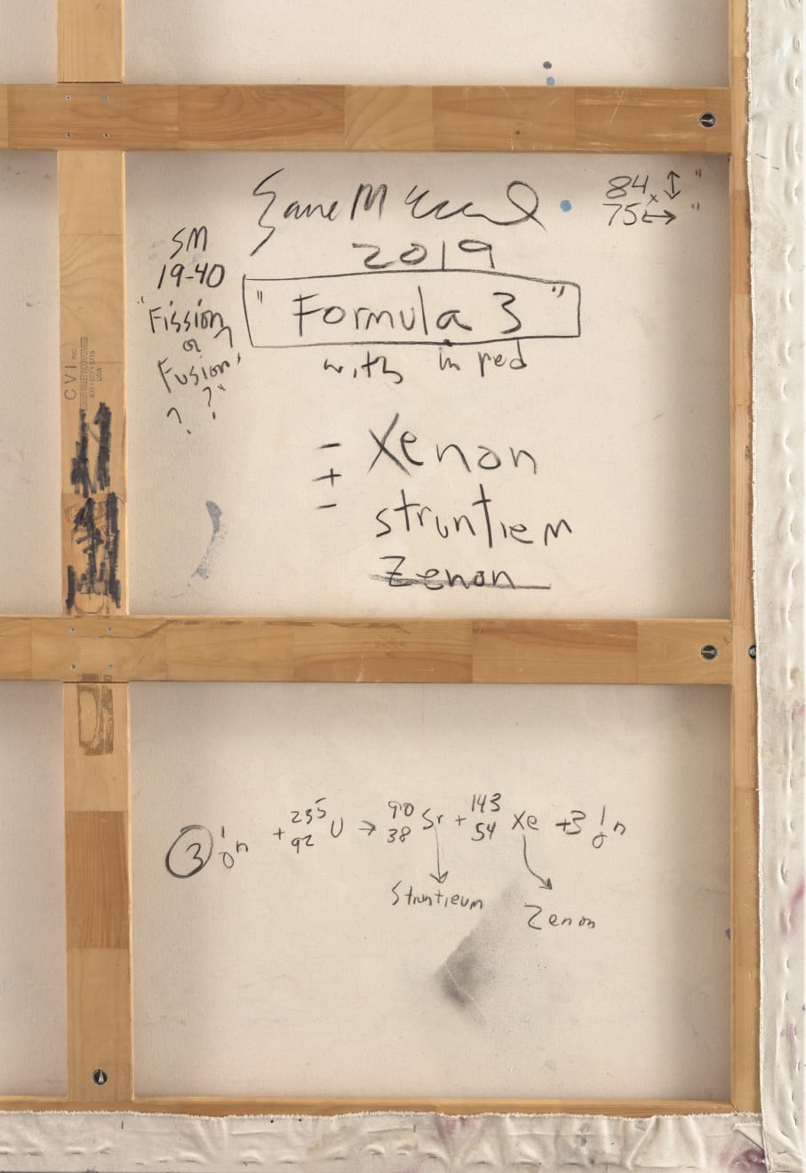 Suzanne McClelland, Formula No. 3 in Red with Strontium and Xenon, 2019-20