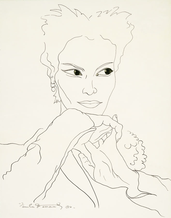 Claude Ferrand, Portrait Lucky, 1950