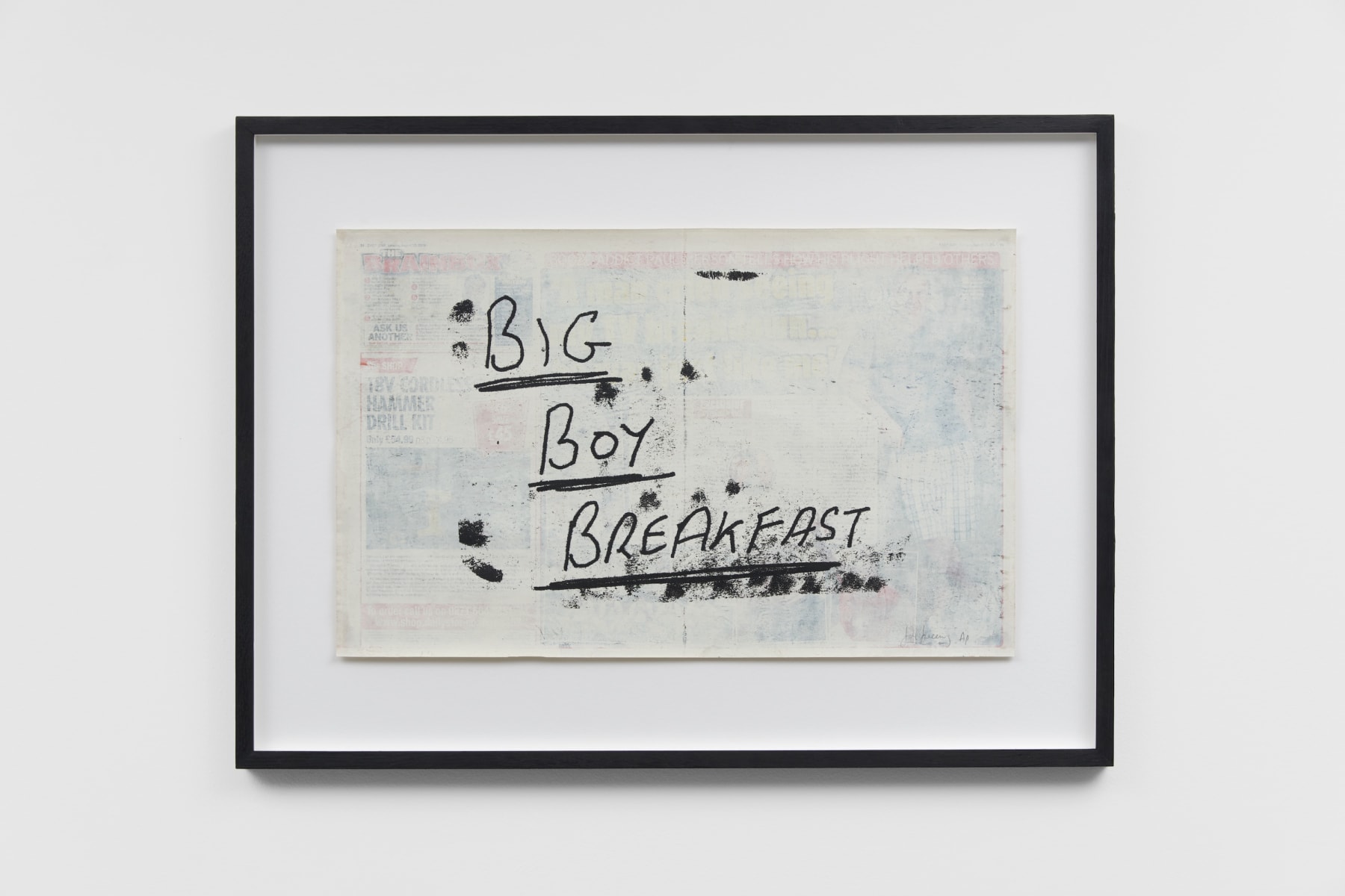 Joe Sweeney, Palimpsest series: Big Boy Breakfast , 2019