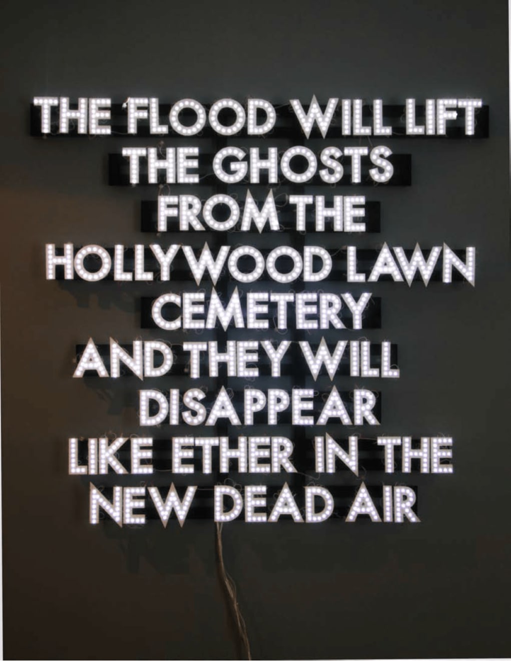 Robert Montgomery, Oscar Night Poem , 2013