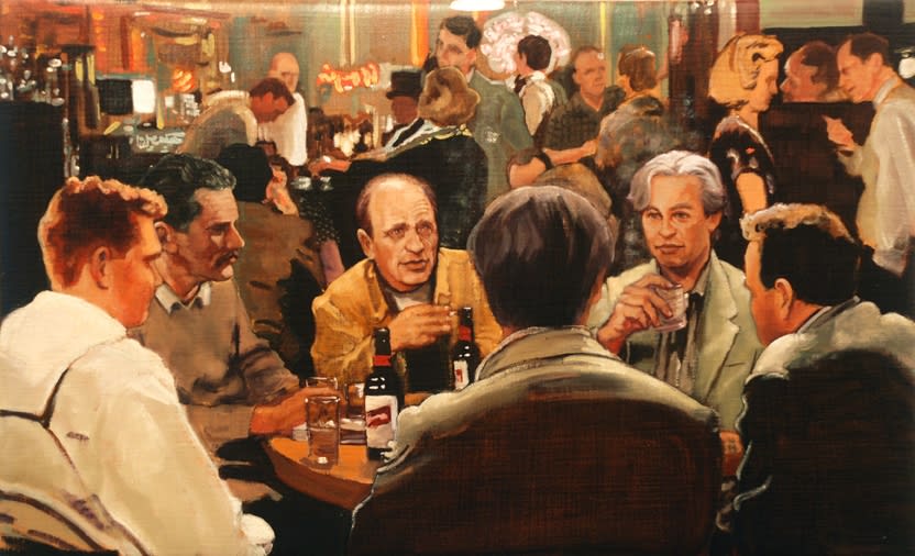 Joe Fig, Analytical Art Discussion (at the Cedar Tavern): Pollock, de Kooning, Tony Smith and Franz Kline, 2012