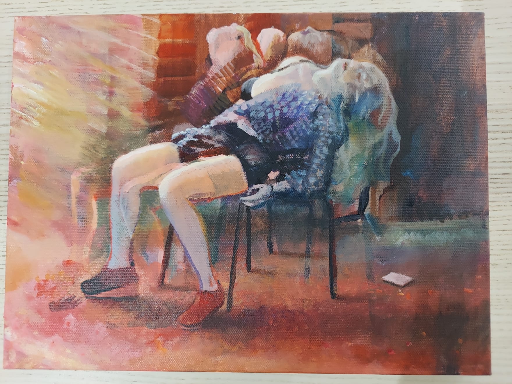 Claudia Bitrán, Floor 3 (pink street), 2021