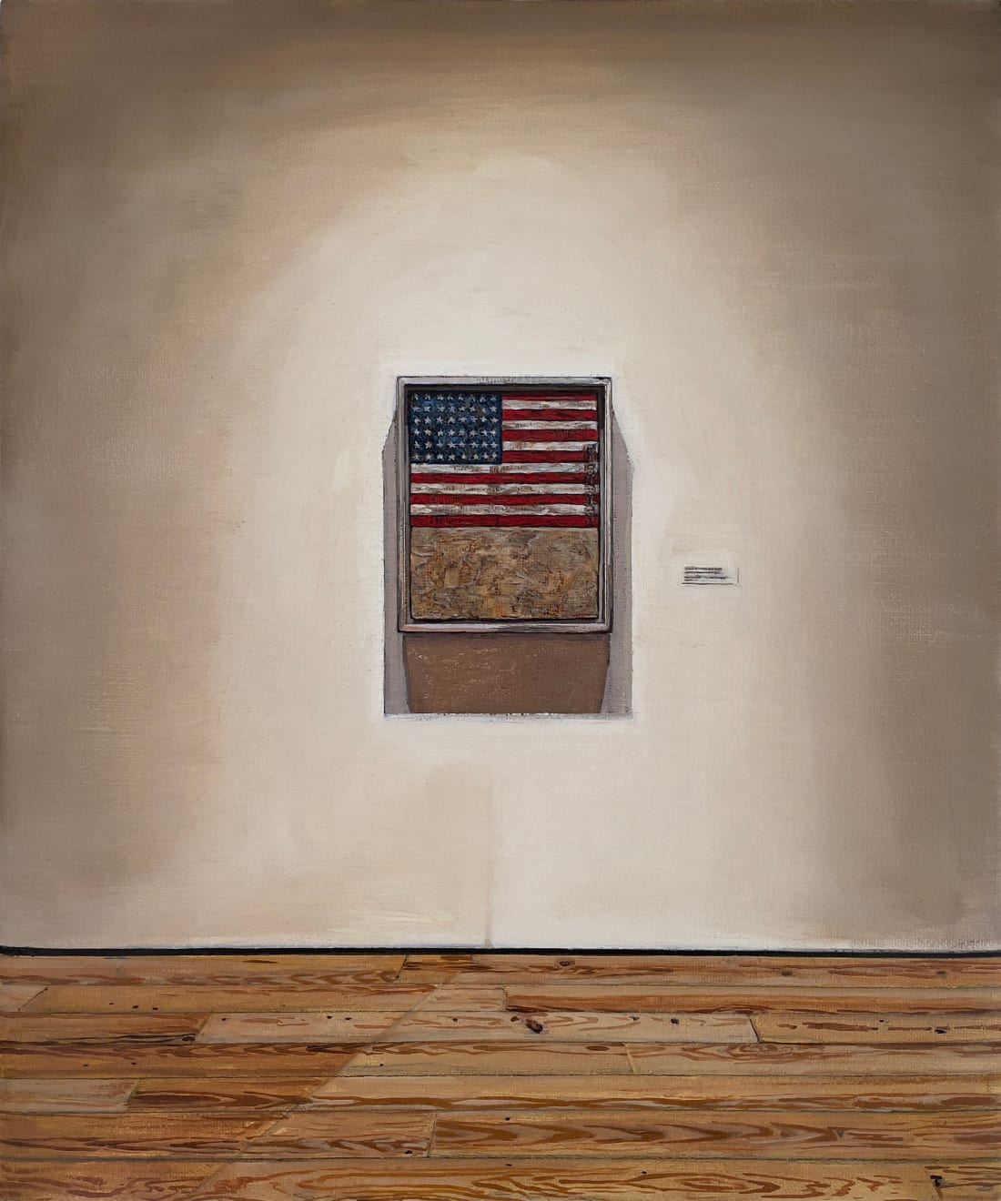Joe Fig, Jasper Johns: Flag Above White with Collage 1955/Whitney Museum, 2021