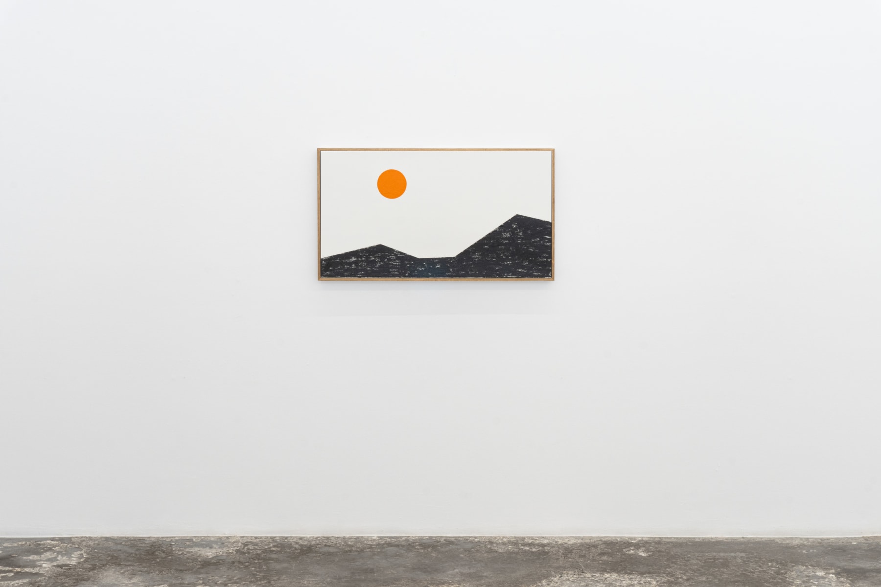 Francisco Ugarte, Paisaje (negro y naranja No. 3), 2024