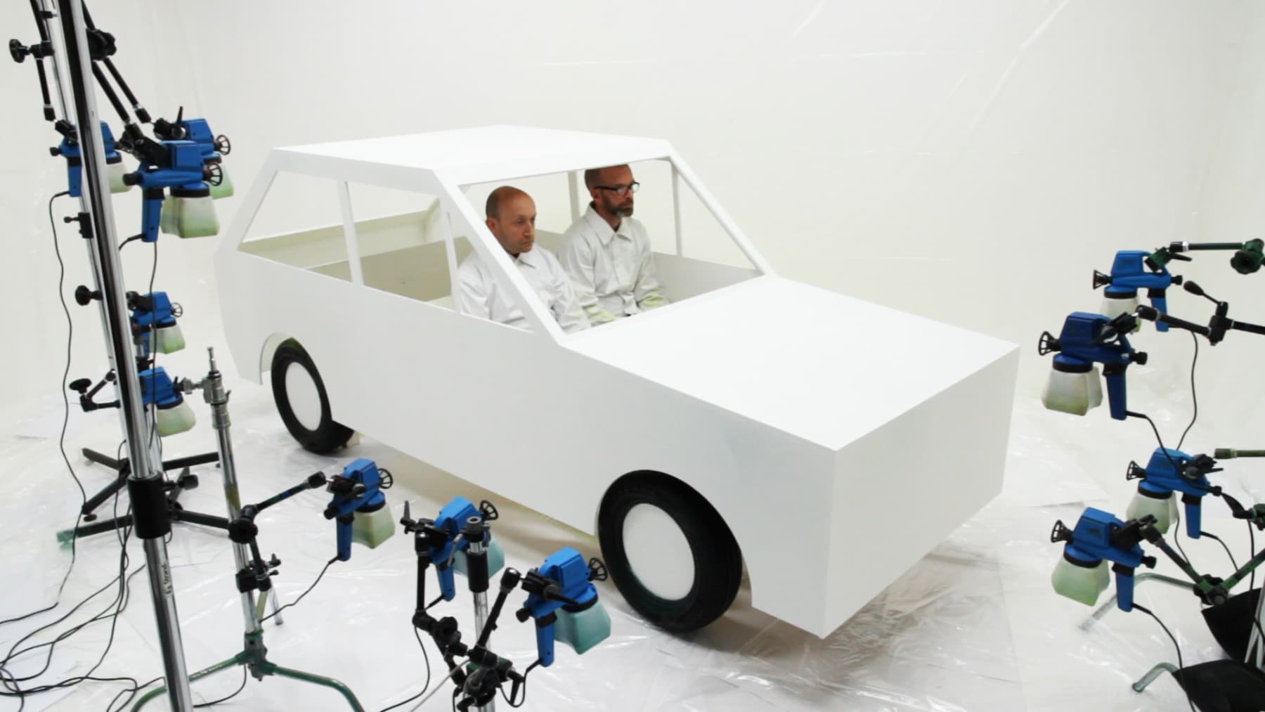 John Wood and Paul Harrison, Semi Automatic Painting Machine, 2014