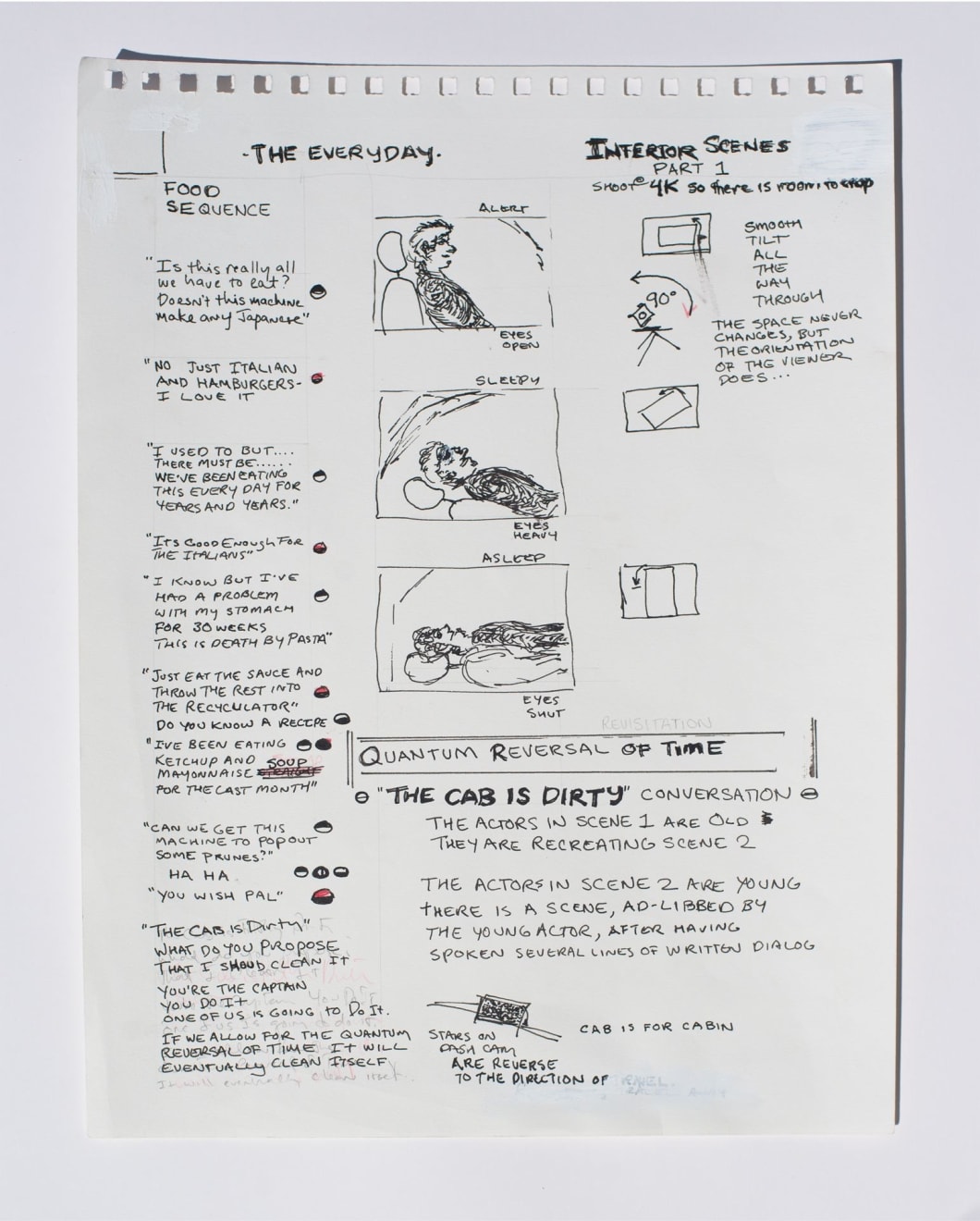 T. Kelly Mason, Space Film Inked Script, 2019