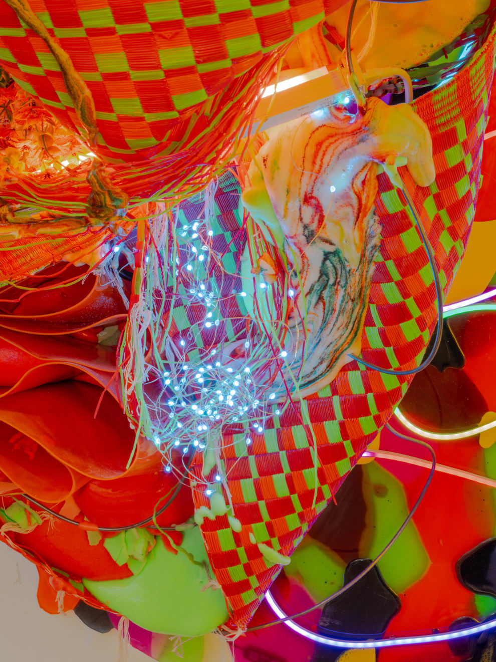 Judy Pfaff, Rood en Groen (voor Sjorsje), 2025