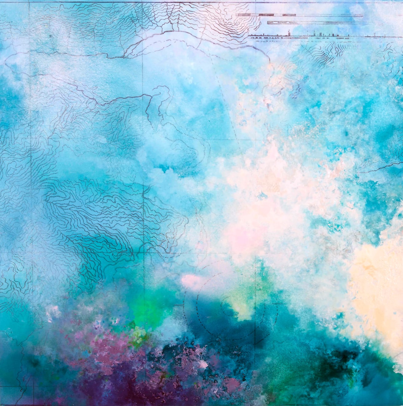 Diane Burko, American Samoa Corals, 2018