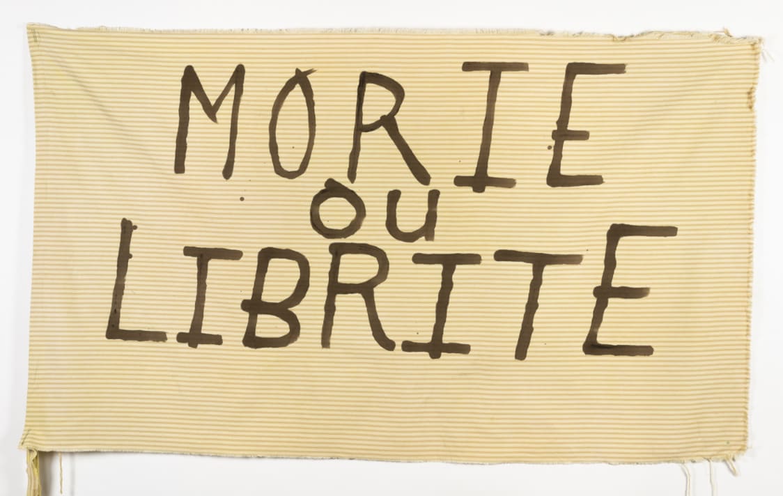 Dread Scott, Army of the Enslaved Flag (Librite), 2019