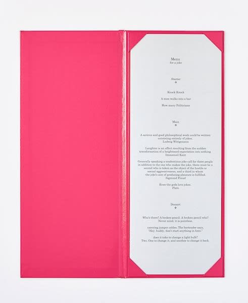 MK Guth, Menu for a Joke, 2018