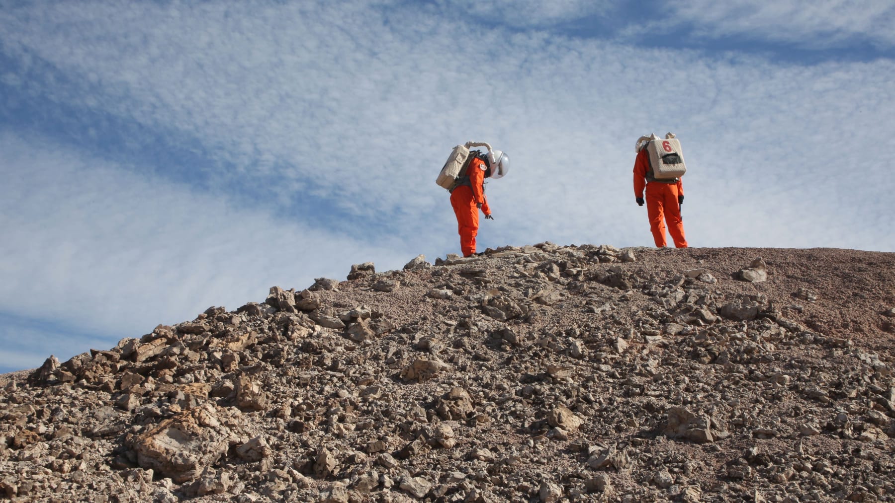 Janet Biggs, Crew 181, First EVA, Sol 2, 2017