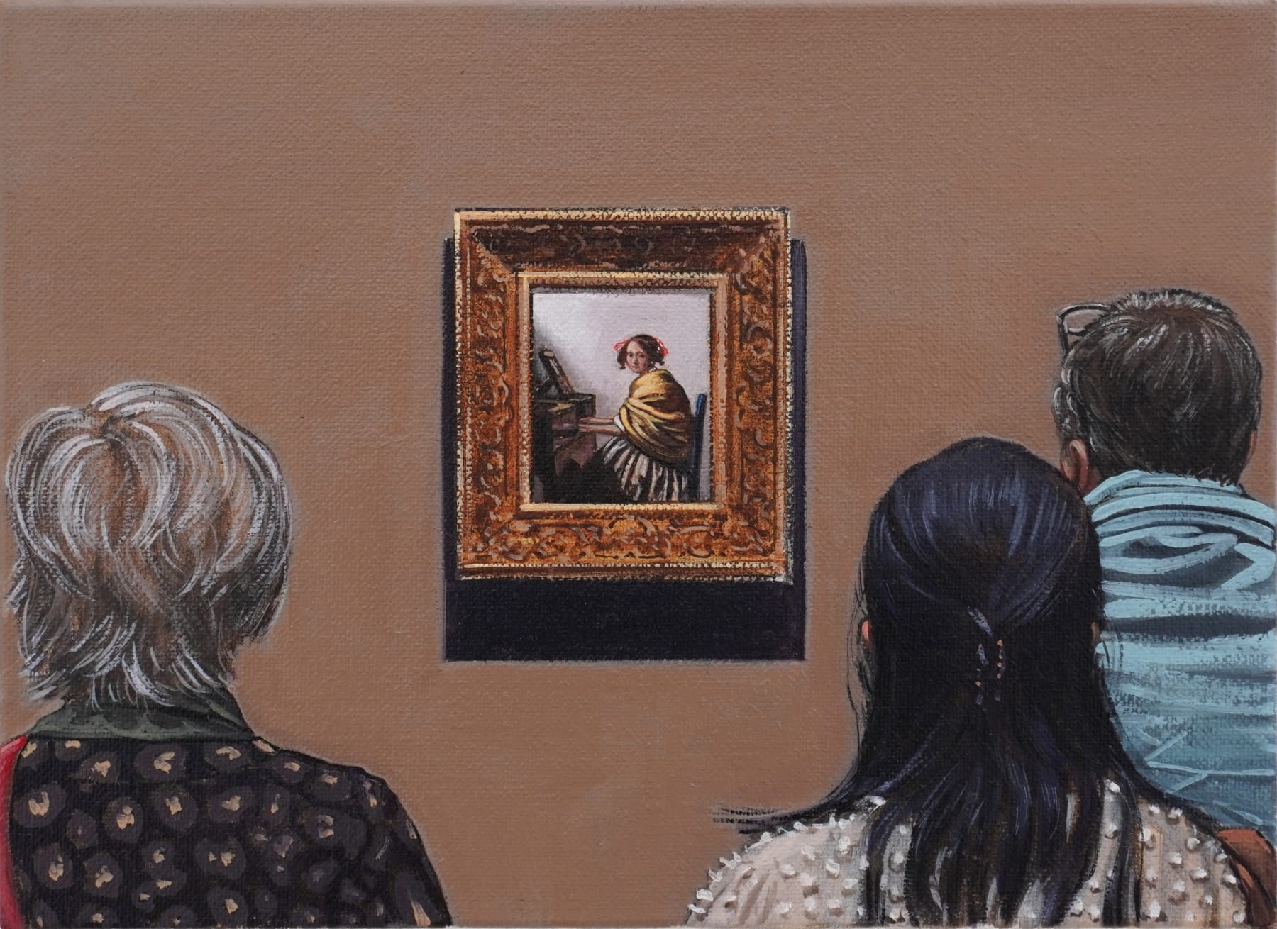 Joe Fig, Vermeer: Young Woman Seated at a Virginal/Rijksmuseum, 2025