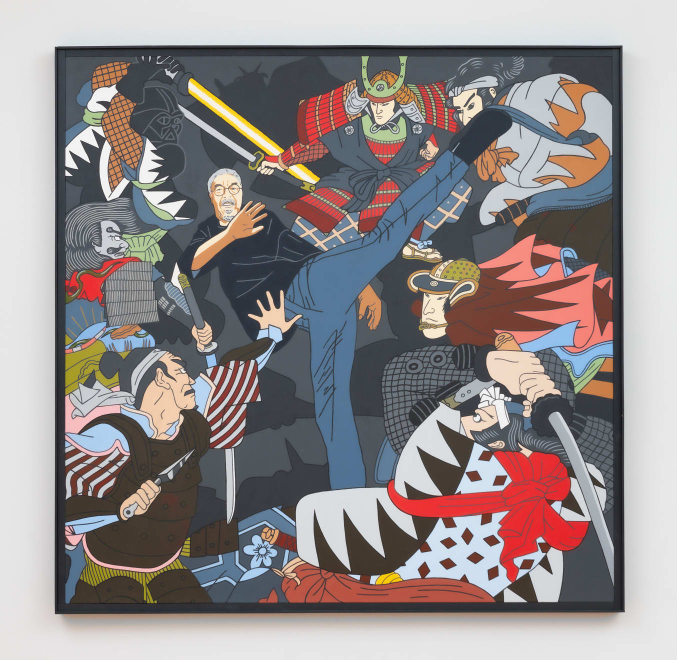 Roger Shimomura, AMERICAN VS. JAPANESE #6, 2018