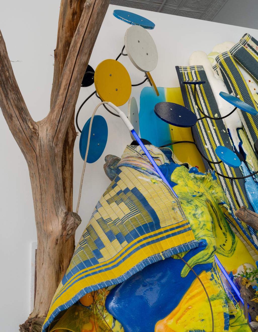 Judy Pfaff, blue is for sky, yellow is for wheat, 2025