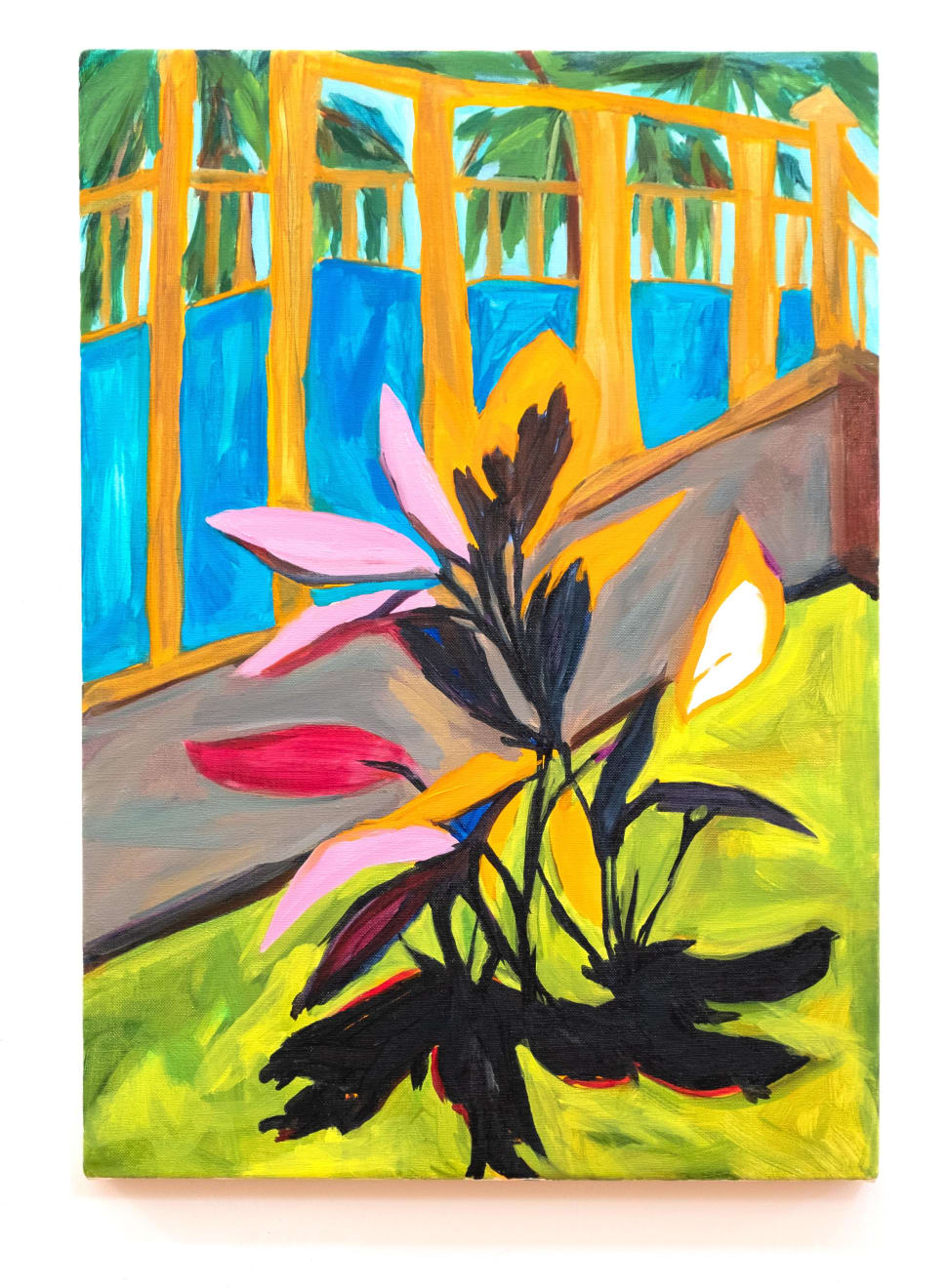 Maureen O'Leary, Caged Pool and Plant, 2022