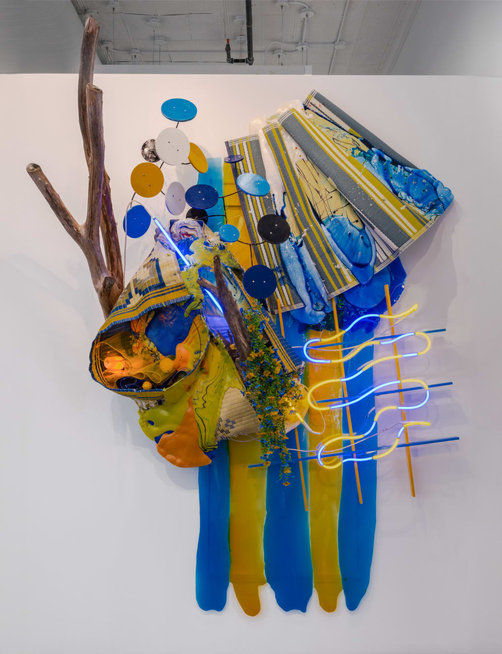 Judy Pfaff, blue is for sky, yellow is for wheat, 2025
