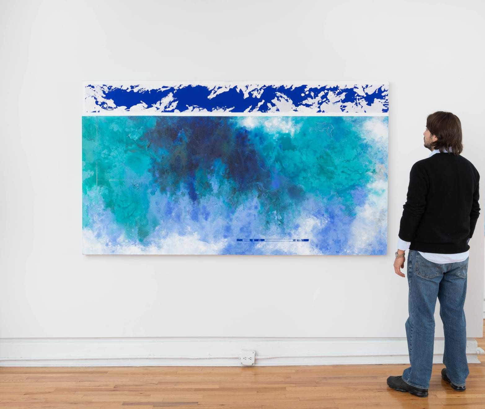 Diane Burko, Glacier Map 1, 2019