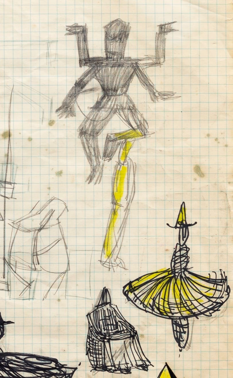 Judy Pfaff, Untitled (drawing for prototypes), 1980