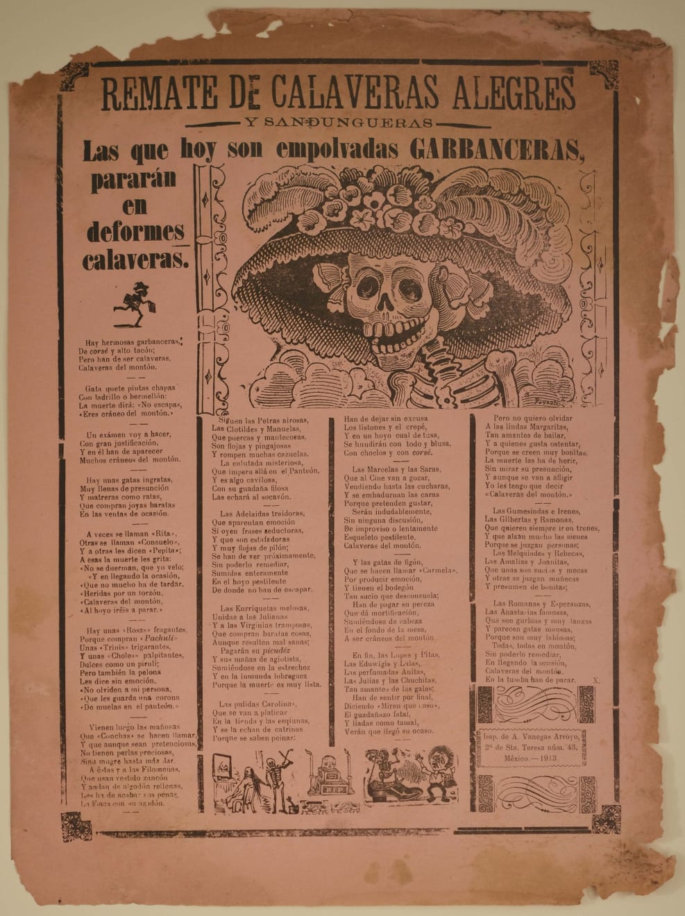 José Guadalupe Posada, Remate de calaveras alegres y sandungueras, 1913