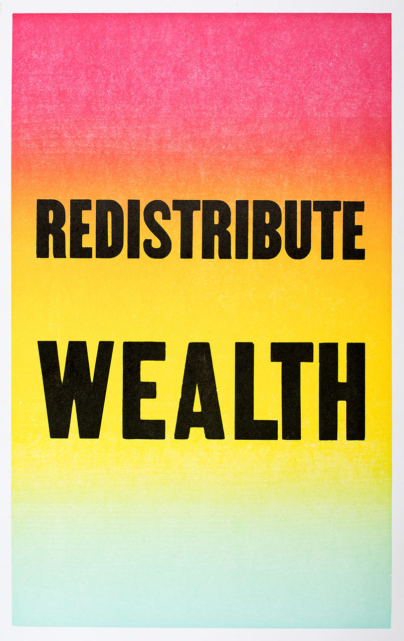 Dread Scott, Redistribute Wealth, 2018