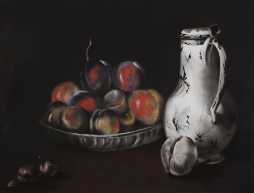 Melanie Baker, A Bowl of Plums (after Chardin), 2011
