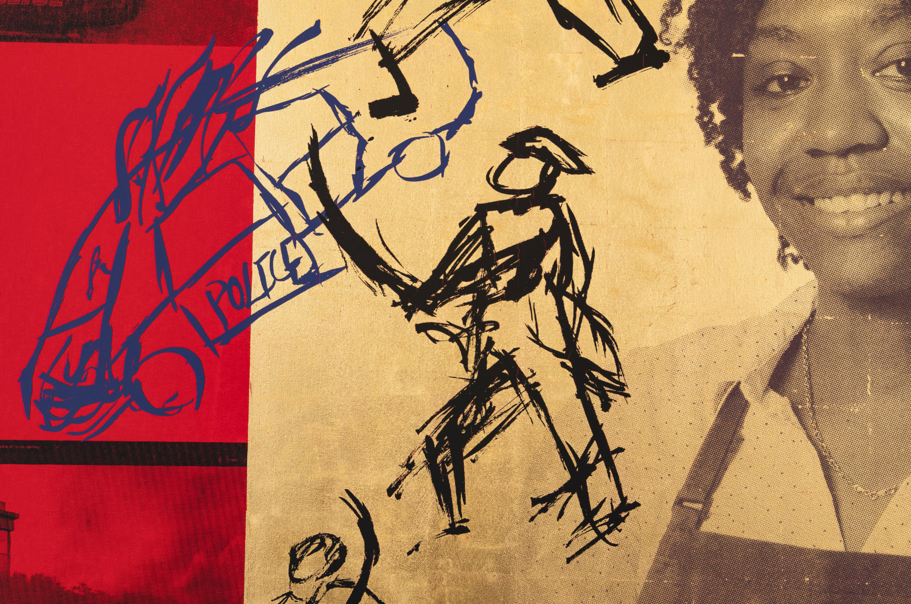 Dread Scott, Pirate Jenny (Gold), 2022