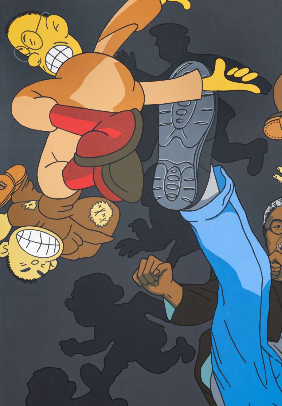 Roger Shimomura, AMERICAN VS. JAPS #3, 2010