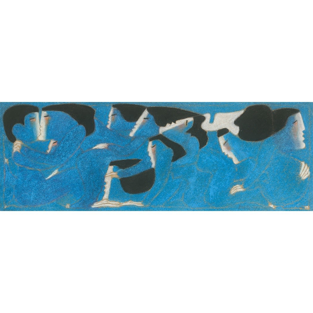 Miguel Angel Batalla, Human Wave Series I (Blue), 1981