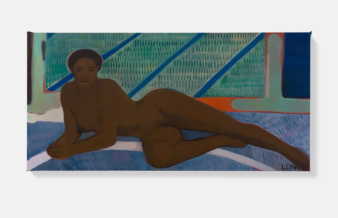 Sahara Longe, Green and Purple Nude, 2025