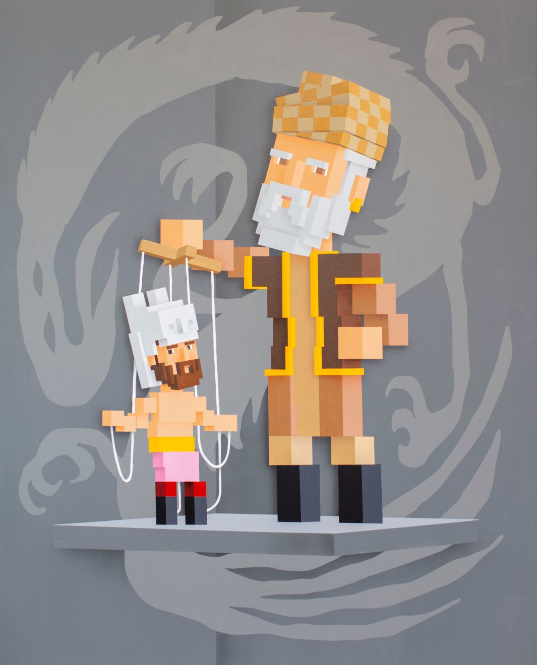 Sepand Danesh, “Ferdowsi and the Parietal Eye” from the Army of Blind series, 2023